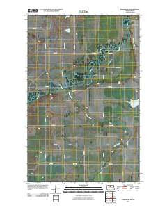Karlsruhe NE North Dakota Historical topographic map, 1:24000 scale, 7.5 X 7.5 Minute, Year 2011