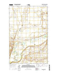 Karlsruhe NW North Dakota Current topographic map, 1:24000 scale, 7.5 X 7.5 Minute, Year 2014