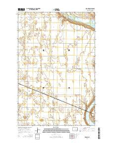 Karnak North Dakota Current topographic map, 1:24000 scale, 7.5 X 7.5 Minute, Year 2014