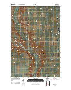 Kathryn North Dakota Historical topographic map, 1:24000 scale, 7.5 X 7.5 Minute, Year 2011