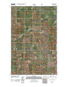 Keene North Dakota Historical topographic map, 1:24000 scale, 7.5 X 7.5 Minute, Year 2011