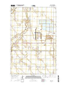 Kelly North Dakota Current topographic map, 1:24000 scale, 7.5 X 7.5 Minute, Year 2014