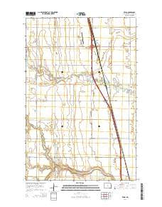 Kelso North Dakota Current topographic map, 1:24000 scale, 7.5 X 7.5 Minute, Year 2014