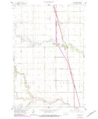 Kelso North Dakota Historical topographic map, 1:24000 scale, 7.5 X 7.5 Minute, Year 1963