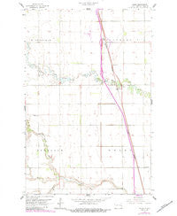 Kelso North Dakota Historical topographic map, 1:24000 scale, 7.5 X 7.5 Minute, Year 1963