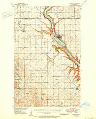 Kenmare North Dakota Historical topographic map, 1:62500 scale, 15 X 15 Minute, Year 1950