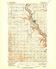 Kenmare North Dakota Historical topographic map, 1:62500 scale, 15 X 15 Minute, Year 1950