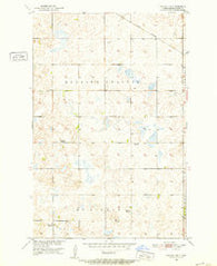 Kensal NW North Dakota Historical topographic map, 1:24000 scale, 7.5 X 7.5 Minute, Year 1951