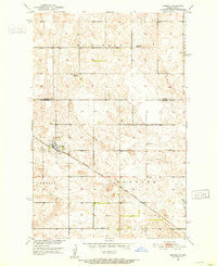 Kensal North Dakota Historical topographic map, 1:24000 scale, 7.5 X 7.5 Minute, Year 1951
