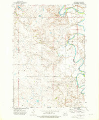 Kid Creek North Dakota Historical topographic map, 1:24000 scale, 7.5 X 7.5 Minute, Year 1973