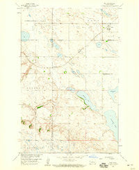 Kief North Dakota Historical topographic map, 1:24000 scale, 7.5 X 7.5 Minute, Year 1958