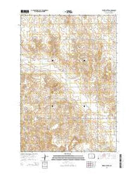 Kiefer Buttes North Dakota Current topographic map, 1:24000 scale, 7.5 X 7.5 Minute, Year 2014