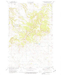 Killdeer Mountains North Dakota Historical topographic map, 1:24000 scale, 7.5 X 7.5 Minute, Year 1974