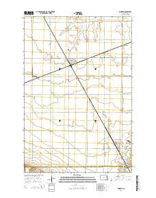 Kindred North Dakota Current topographic map, 1:24000 scale, 7.5 X 7.5 Minute, Year 2014