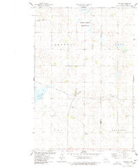 Kintyre North Dakota Historical topographic map, 1:24000 scale, 7.5 X 7.5 Minute, Year 1975