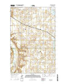 Kloten North Dakota Current topographic map, 1:24000 scale, 7.5 X 7.5 Minute, Year 2014