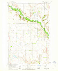 Kloten NW North Dakota Historical topographic map, 1:24000 scale, 7.5 X 7.5 Minute, Year 1961
