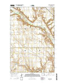 Kloten NW North Dakota Current topographic map, 1:24000 scale, 7.5 X 7.5 Minute, Year 2014