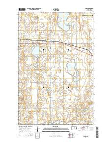 Knox North Dakota Current topographic map, 1:24000 scale, 7.5 X 7.5 Minute, Year 2014