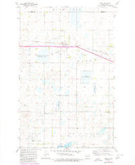 Knox North Dakota Historical topographic map, 1:24000 scale, 7.5 X 7.5 Minute, Year 1971