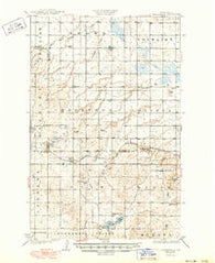 Kongsberg North Dakota Historical topographic map, 1:62500 scale, 15 X 15 Minute, Year 1929