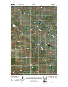 Kongsberg NE North Dakota Historical topographic map, 1:24000 scale, 7.5 X 7.5 Minute, Year 2011