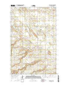 Kongsberg NE North Dakota Current topographic map, 1:24000 scale, 7.5 X 7.5 Minute, Year 2014