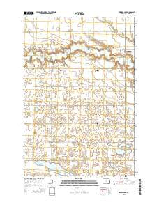 Kreiser Lake North Dakota Current topographic map, 1:24000 scale, 7.5 X 7.5 Minute, Year 2014