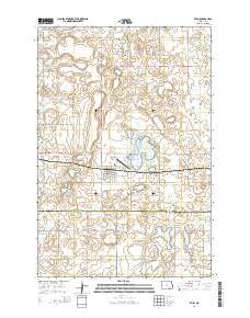 Kulm North Dakota Current topographic map, 1:24000 scale, 7.5 X 7.5 Minute, Year 2014