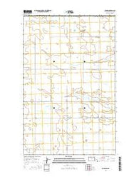 Kuroki North Dakota Current topographic map, 1:24000 scale, 7.5 X 7.5 Minute, Year 2014