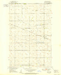Kuroki North Dakota Historical topographic map, 1:24000 scale, 7.5 X 7.5 Minute, Year 1951