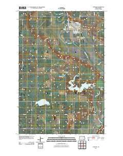 LaMoure North Dakota Historical topographic map, 1:24000 scale, 7.5 X 7.5 Minute, Year 2011