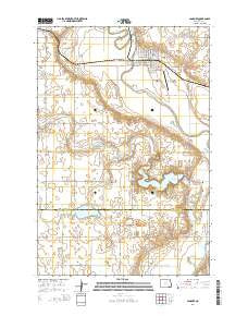 LaMoure North Dakota Current topographic map, 1:24000 scale, 7.5 X 7.5 Minute, Year 2014