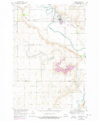 LaMoure North Dakota Historical topographic map, 1:24000 scale, 7.5 X 7.5 Minute, Year 1955