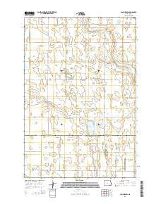 LaMoure SW North Dakota Current topographic map, 1:24000 scale, 7.5 X 7.5 Minute, Year 2014