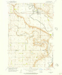 La Moure North Dakota Historical topographic map, 1:24000 scale, 7.5 X 7.5 Minute, Year 1955