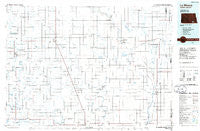 La Moure North Dakota Historical topographic map, 1:100000 scale, 30 X 60 Minute, Year 1986