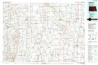 La Moure North Dakota Historical topographic map, 1:100000 scale, 30 X 60 Minute, Year 1986