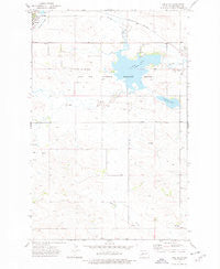 Lake Ilo North Dakota Historical topographic map, 1:24000 scale, 7.5 X 7.5 Minute, Year 1973