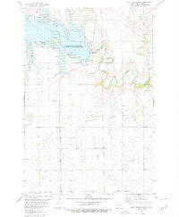 Lake Tschida East North Dakota Historical topographic map, 1:24000 scale, 7.5 X 7.5 Minute, Year 1980