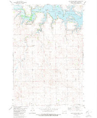 Lake Tschida West North Dakota Historical topographic map, 1:24000 scale, 7.5 X 7.5 Minute, Year 1980