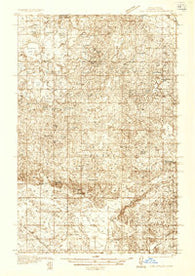 Lake Upsilon North Dakota Historical topographic map, 1:48000 scale, 15 X 15 Minute, Year 1936