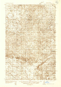 Lake Upsilon North Dakota Historical topographic map, 1:48000 scale, 15 X 15 Minute, Year 1936