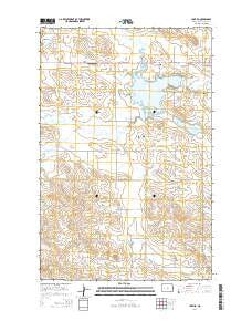 Lake Ilo North Dakota Current topographic map, 1:24000 scale, 7.5 X 7.5 Minute, Year 2014