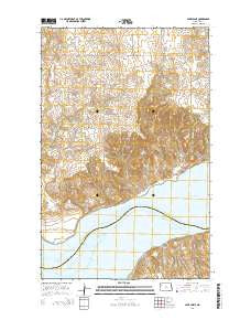 Lake Jessie North Dakota Current topographic map, 1:24000 scale, 7.5 X 7.5 Minute, Year 2014