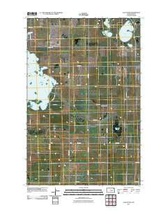Lake Nettie North Dakota Historical topographic map, 1:24000 scale, 7.5 X 7.5 Minute, Year 2011