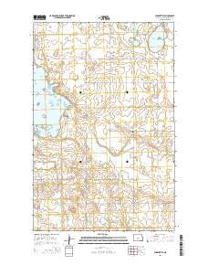 Lake Nettie North Dakota Current topographic map, 1:24000 scale, 7.5 X 7.5 Minute, Year 2014