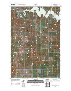 Lake Tschida West North Dakota Historical topographic map, 1:24000 scale, 7.5 X 7.5 Minute, Year 2011