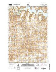 Lake Tschida West North Dakota Current topographic map, 1:24000 scale, 7.5 X 7.5 Minute, Year 2014