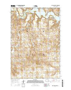 Lake Tschida West North Dakota Current topographic map, 1:24000 scale, 7.5 X 7.5 Minute, Year 2014